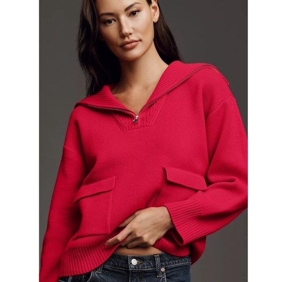 Anthropologie Red Sweater - Picture 7 of 7